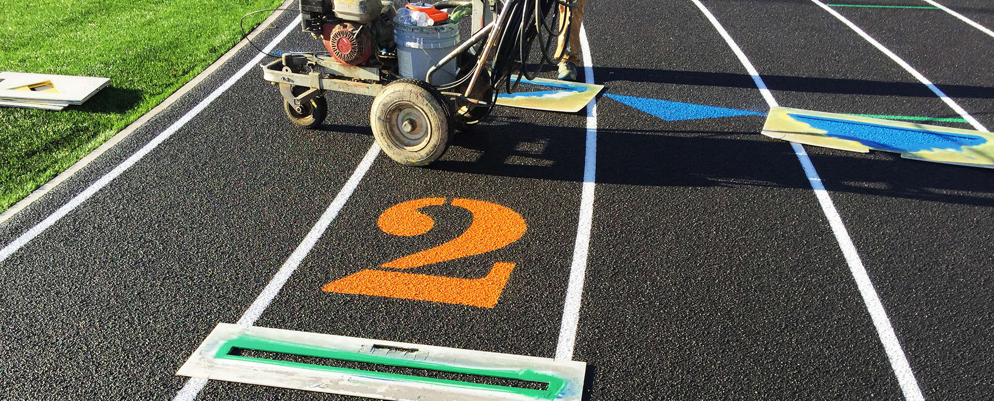 橡胶跑道球场划线漆